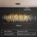 Gold Linear Crystal Chandelier