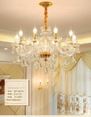 Classic Gold Glass Chandelier – Timeless Elegance