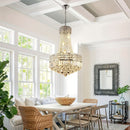 Crystal Glow – Modern Semi-Flush Crystal Chandelier