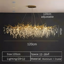 Gold Linear Crystal Chandelier