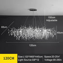 Gold Linear Crystal Chandelier