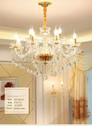 Classic Gold Glass Chandelier – Timeless Elegance
