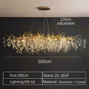 Gold Linear Crystal Chandelier