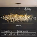 Gold Linear Crystal Chandelier