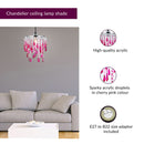 Lumoria Cherry Glow Acrylic Chandelier
