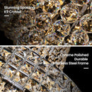 Crystal Glow – Modern Semi-Flush Crystal Chandelier