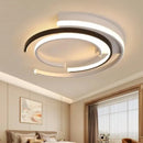 Circular aluminum chandelier for living room.