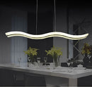 Modern Linear White LED Pendant Light