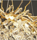 Luxury Gold Crystal Round LED Chandeliers