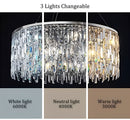 Luxurious Celeste Chrome Crystal Pendant Chandelier