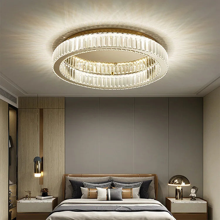 Modern Circular Crystal Ceiling Chandelier