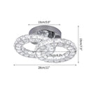 Modern Crystal LED Flush Mount Ceiling Lamp