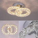Modern Crystal LED Flush Mount Ceiling Lamp