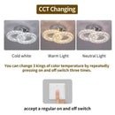 Modern Crystal LED Flush Mount Ceiling Lamp