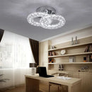 Modern Crystal LED Flush Mount Ceiling Lamp