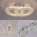 Modern Crystal LED Flush Mount Ceiling Lamp