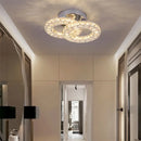Modern Crystal LED Flush Mount Ceiling Lamp