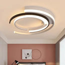 Circular aluminum chandelier for living room.