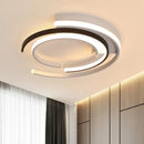 Circular aluminum chandelier for living room.