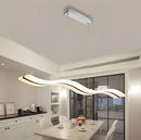 Modern Linear White LED Pendant Light