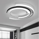 Circular aluminum chandelier for living room.