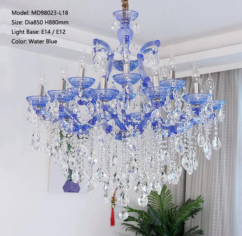 Royal Red Crystal Chandelier