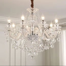 Modern Crystal Chrome Chandelier