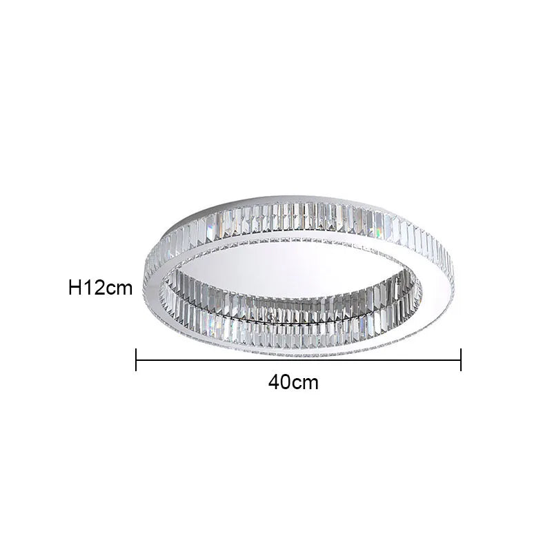 Modern Circular Crystal Ceiling Chandelier