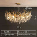 Luxury Gold Crystal Round LED Chandeliers