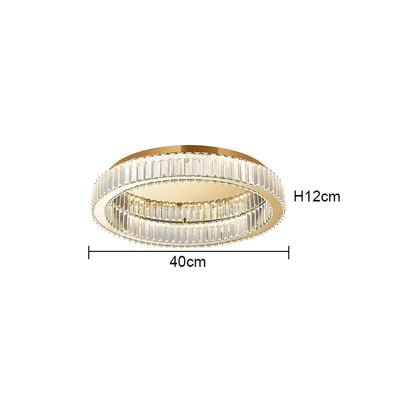 Modern Circular Crystal Ceiling Chandelier