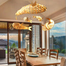 Handcrafted Fish-Shaped Crystal Pendant Lamp