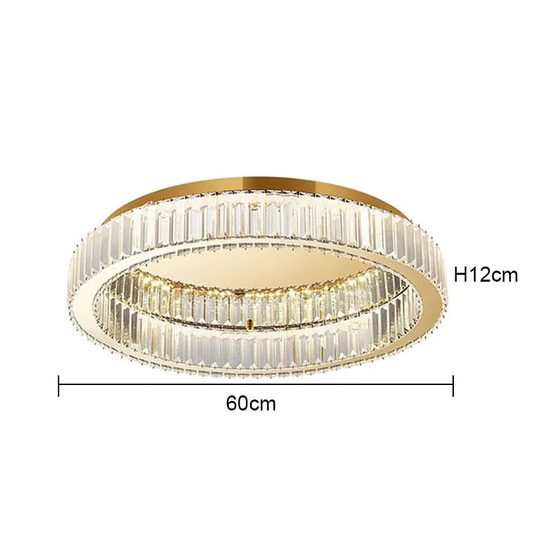 Modern Circular Crystal Ceiling Chandelier