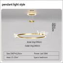 Modern Gold LED Ceiling Light – Nordic & Sophisticated Design