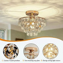 Aurora Crystal Glow Ceiling Lamp