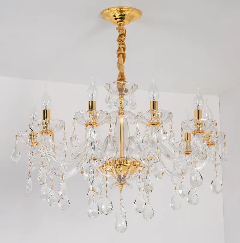 Classic Gold Crystal Chandelier – Timeless Elegance