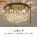 Premium Crystal & Iron Ceiling Light – Modern Elegant Design