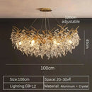 Luxury Gold Crystal Round LED Chandeliers