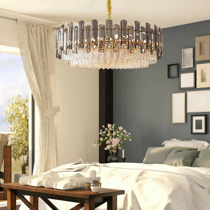 Imperial Crown Crystal Chandelier