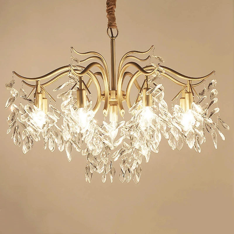 Lumoria Luxury Candle Chandelier – Modern Crystal Pendant
