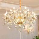 Classic Gold Glass Chandelier – Timeless Elegance