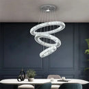 Infinity Rings Crystal LED Chandelier