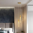 Aluminum & Crystal Pendant Light