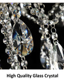 French Crystal Chandelier – Champagne & Bronze, Premium Elegance