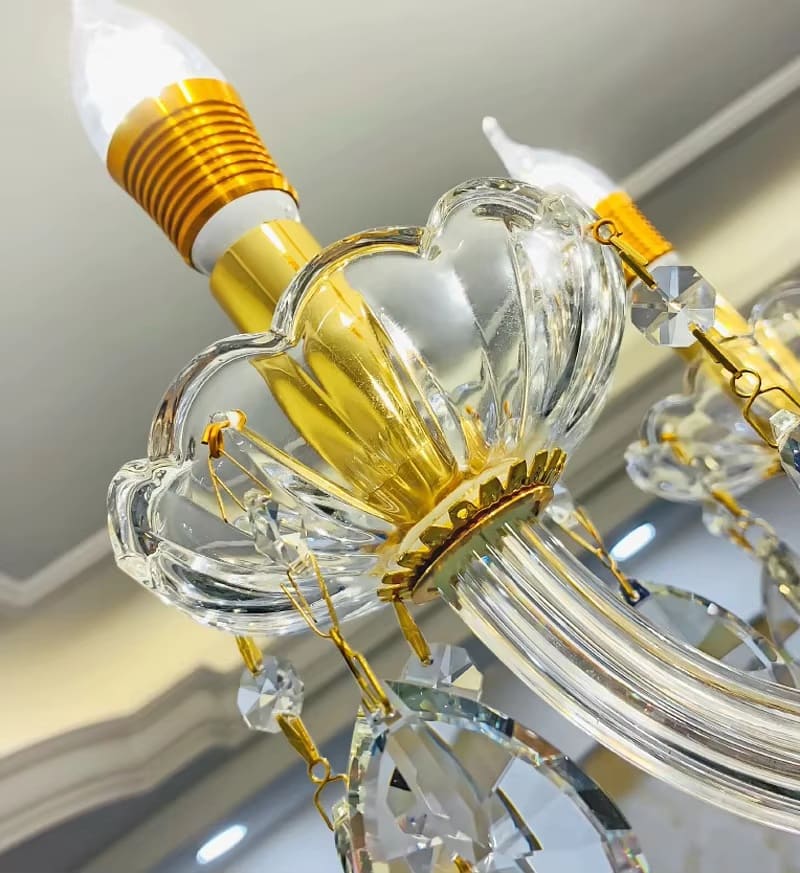 Classic Gold Crystal Chandelier – Timeless Elegance