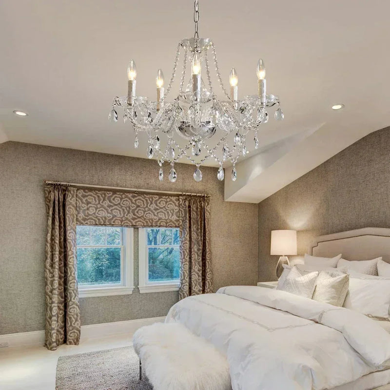 Crystal Elegance – European Luxury Chandelier for Living & Bedroom