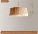 Vintage Boho Hemp Rope Tassel Pendant Light – Artistic & Elegant Design