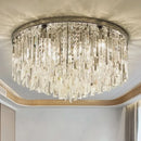 Premium Crystal & Iron Ceiling Light – Modern Elegant Design