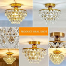Aurora Crystal Glow Ceiling Lamp