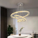 Infinity Rings Crystal LED Chandelier
