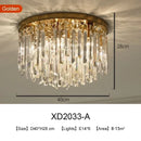 Premium Crystal & Iron Ceiling Light – Modern Elegant Design